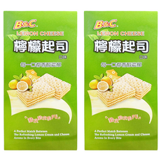 B&C 三明治餅乾 檸檬起司口味, 161g, 2盒