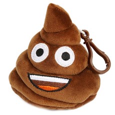 누리토이즈 이모지 똥 가방고리 인형 기본형, 10cm, 1개