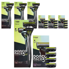 DORCO 多可樂客 Pace 5 Style 入門基本款刮鬍刀組, 4套, 刮鬍刀 + 5片刀片