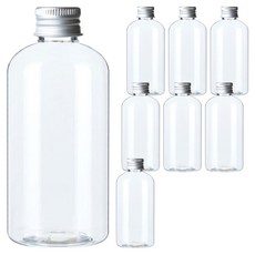 Glassdomae DTB250 透明飲料容器 鋁製銀蓋, 250ml, 8個