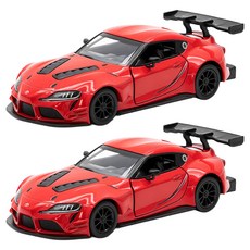 KiNSMAR 豐田 GR Supra 賽車概念模型公仔 隨機出貨, 2個