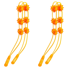 AHOYE 滾珠式不求人按摩器 滾動按摩舒緩肌肉 可拆卸設計方便清潔, 2支