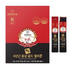 慶熙大學 6年根紅蔘果凍條, 450g, 1組