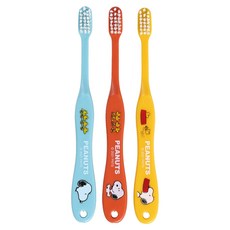 Skater 兒童牙刷 6~12歲, 史努比, 3支, 1組