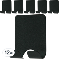 모나코올리브 모노 철제 전기코드 걸이, 블랙, 12개