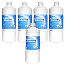 닥터포클린 메딕 소독용 에탄올, 5개, 1L