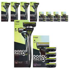 DORCO 多可樂客 Pace 5 Style 入門款基本刮鬍刀組, 5套, 刮鬍刀 + 5入刀片