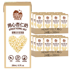 箱裝用心杏仁奶, 200ml, 48瓶, 2盒