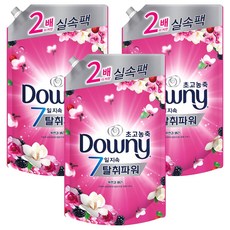 다우니 탈취파워 초고농축 섬유유연제 목련과베리 리필, 1.6L, 3개