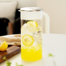 3層耐熱玻璃水壺, 白色, 1100ml