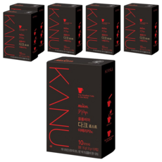 KANU 經典美式黑咖啡 深度烘焙, 優質即溶咖啡粉，1.6g x 10條, 10包, 6盒