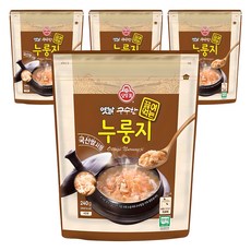 오뚜기옛날 구수한 끓여먹는 누룽지, 240g, 4개