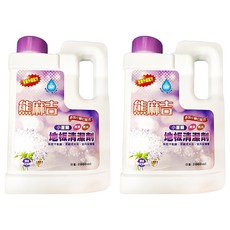 熊麻吉 小蒼蘭地板保養液 添加小蘇打 快乾不黏膩 地板清潔好幫手, 2L, 2桶