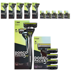 DORCO 多可樂客 Pace 5 Style 入門基本款刮鬍刀組, 6套, 刮鬍刀 + 5片刀片