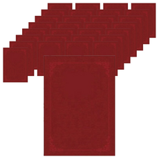 丹尼爾文具 魔術布紋 插入式 紙質獎狀夾 素面 A4 220g, 紅色, 60個