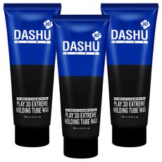 DASHU Play 3D極致保持管裝髮蠟, 200ml, 3條