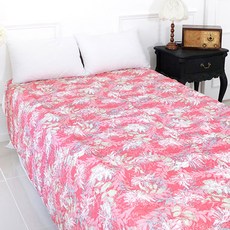 맘담아 인견 손누비 이불, 불꽃 핑크