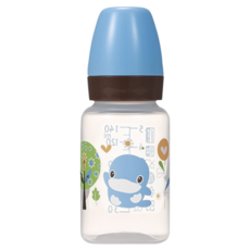 KU.KU Duckbill 酷咕鴨 歐風經典PES標準奶瓶 0歲以上, 藍色, 140ml, 1個