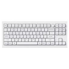 키크론 V3 MAX RGB 기계식 핫스왑 유무선 텐키리스 키보드, 화이트, V3M-F4, 바나나축
