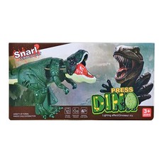 按壓搖擺恐龍，升級音效款，3+ ages，親子互動玩具, 1個