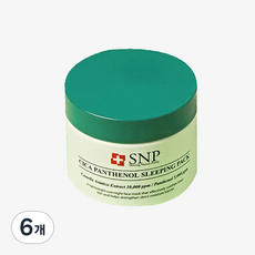 SNP 積雪草晚安保濕面膜, 100ml, 6個