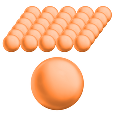 Bebein 嬰兒球池 60p, 亮麗橘