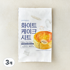 곰곰 화이트 케이크 시트 (냉동), 180g, 3개