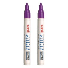 Uni 三菱 中字油漆筆 px-20 紫色, 1色, 2入
