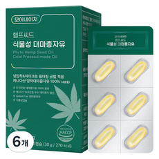 모어네이처 햄프씨드 식물성 대마종자유, 30정, 6개