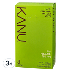 KANU 濃縮抹茶拿鐵, 17.3g, 8入, 3個