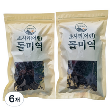 남해특산 초사리 어린 돌미역, 70g, 6개