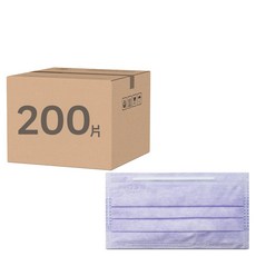 淨新科技 淨心醫療口罩, 紫色, 50片, 4個