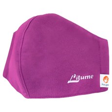 Litume 意都美 抑菌抗臭防曬口罩 F333, 1片, 1片, 紫色