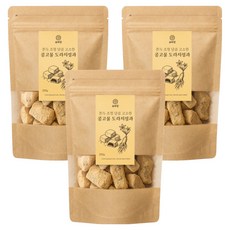 유하담 쫀득조청 달콤 고소한 콩고물 도라지정과, 200g, 3개