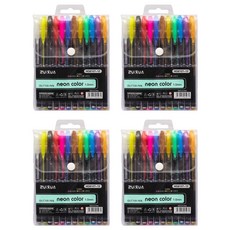 ZUIXUA 最炫 耀眼亮片裝飾筆 12色 1.0mm, 混合色, 4套