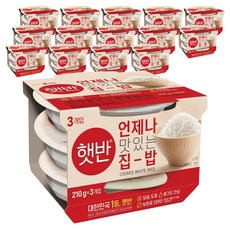 햇반 백미밥, 210g, 45개