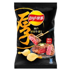 Lay's 樂事 神戶厚切牛排口味洋芋片, 85g, 1個