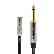 HDtop 3.5立體聲母 5.5單聲道公 連接線 15m, 金屬黑, 1個, HT-TP2938