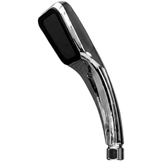 TRENY SPA級加壓方型蓮蓬頭 300孔 + 不鏽鋼水管, 2m, 銀色