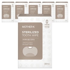 마더케이 멸균 구강티슈 30p, 120g, 30개입, 6개