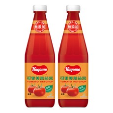 KAGOME 可果美 蕃茄醬 精選成熟番茄製作 醋作為天然防護 不含防腐劑, 700g, 2瓶