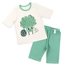 Maykids 男童款花椰菜7分袖家居服套裝