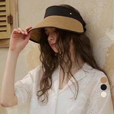 랩 라탄 리본 선캡 AR7AH444