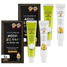 assanta 阿桑塔 黃金SPA快速1分鐘遮白染髮劑 80g, 5號(自然棕), 2盒