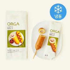 올가홀푸드 우리밀을 더한 핫도그(냉동), 75g, 5개입, 1개