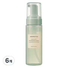 아로마티카 퓨어 앤 소프트 캐모마일 앤 티트리 여성청결제, 170ml, 6개