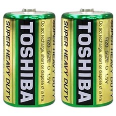 TOSHIBA 東芝 台灣公司貨 環保1號電池, 2顆, 1組