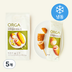 올가홀푸드 우리밀을 더한 모짜렐라 핫도그(냉동), 80g, 5개입, 5개