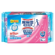 Kao 花王 Magiclean 魔術靈 台灣公司貨 捷淨美學立體吸著濕拖巾, 2包
