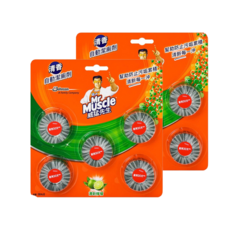 威猛先生 投入式自動潔廁劑 清新檸檬 38gx5入, 清新每一沖, 幫助防止污垢累積, 190g, 2組